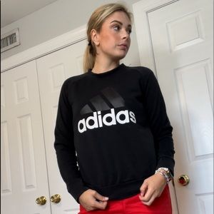 Black Adidas crewneck sweatshirt
